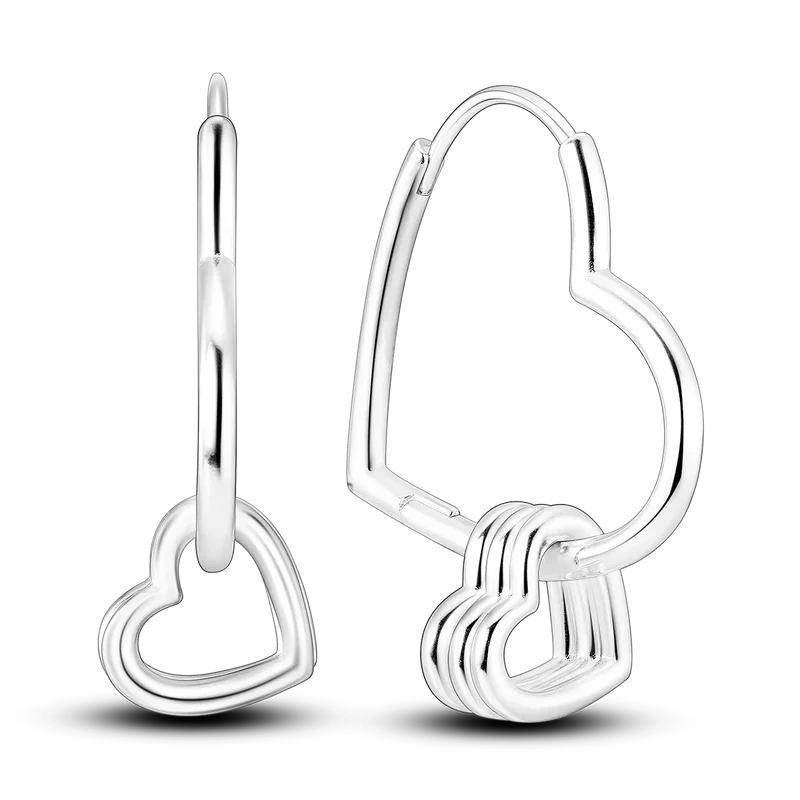 1 Paar Creolen aus 925 sterling Silber Ohrringe Ohrschmuck Zirkonia Ohrstecker