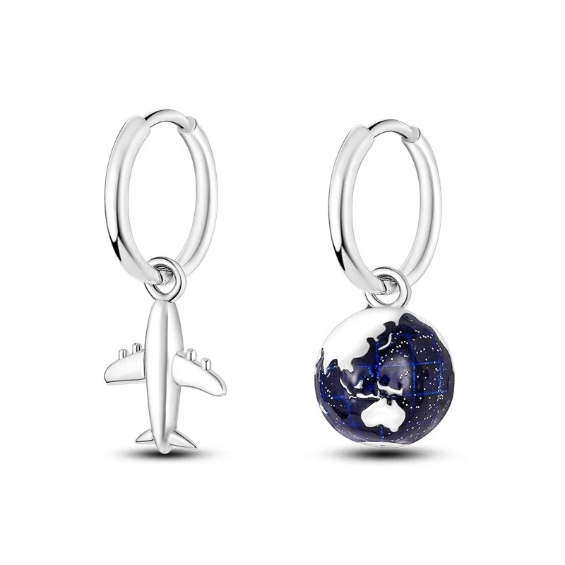 1 Paar Creolen aus 925 sterling Silber Ohrringe Ohrschmuck Zirkonia Ohrstecker
