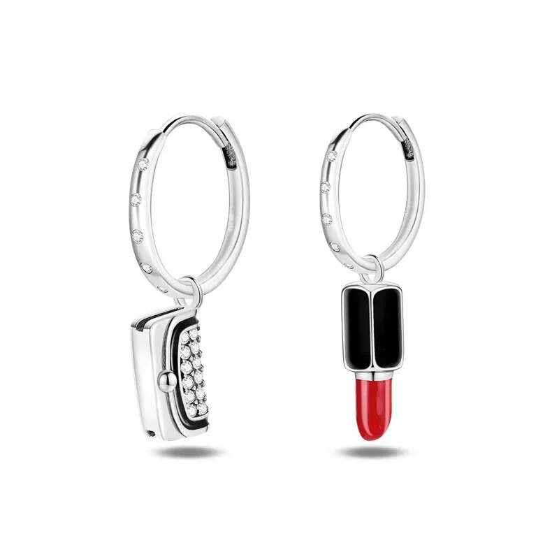 1 Paar Creolen aus 925 sterling Silber Ohrringe Ohrschmuck Zirkonia Ohrstecker
