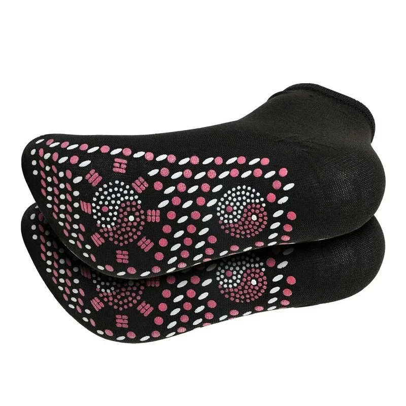 5 Selbsterwärmende Turmalin-Magnet Socken Therapie Magnetfeldtherapie Fußmassage