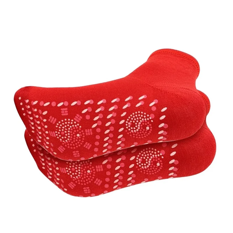 5 Selbsterwärmende Turmalin-Magnet Socken Therapie Magnetfeldtherapie Fußmassage