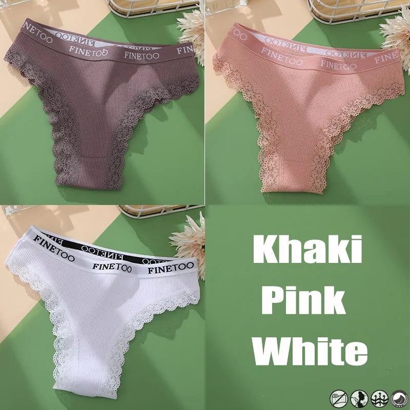 3Stk Frauen Spitze Tanga Höschen Sexy Schlüpfer Slip Dessous Unterwäsche