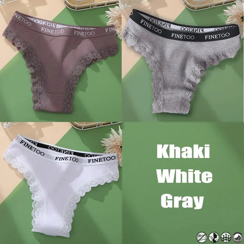 3Stk Frauen Spitze Tanga Höschen Sexy Schlüpfer Slip Dessous Unterwäsche