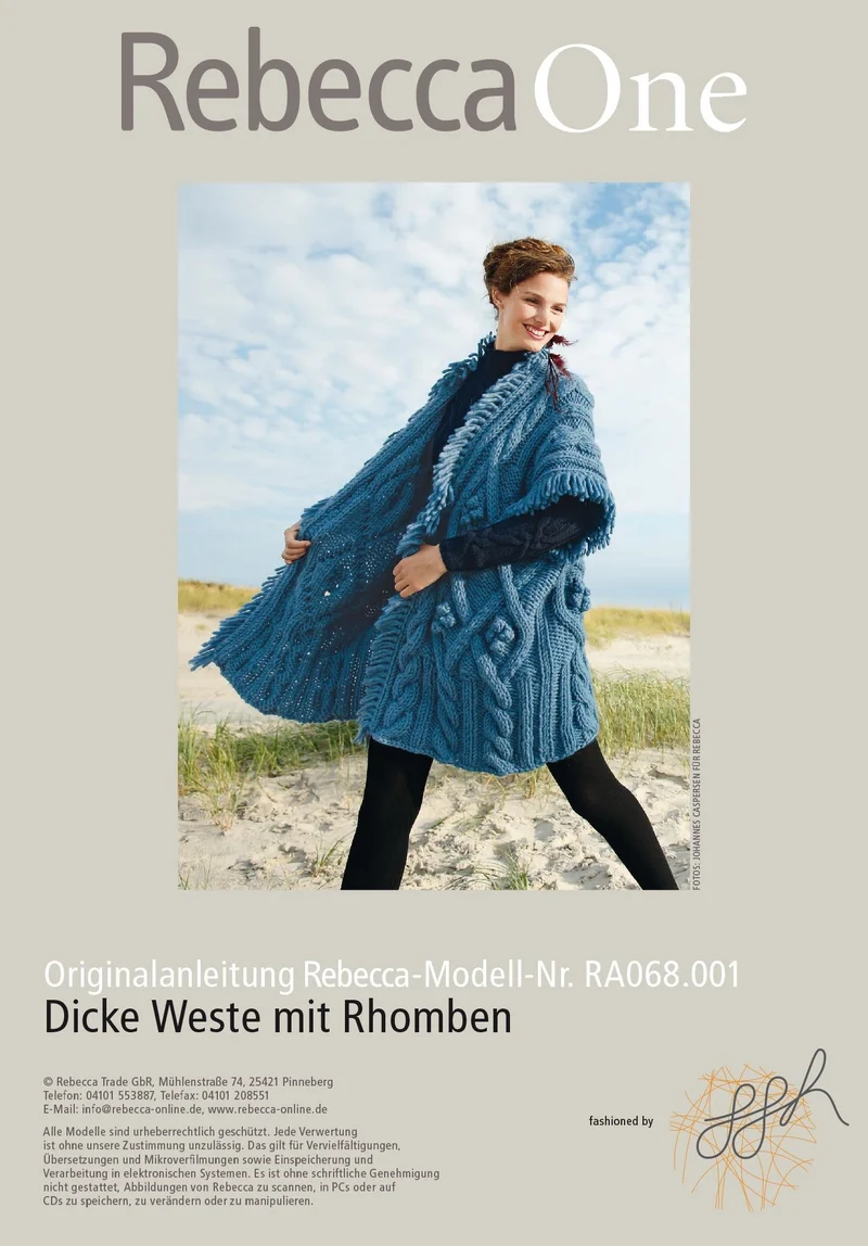 Dicke Weste mit Rhomben