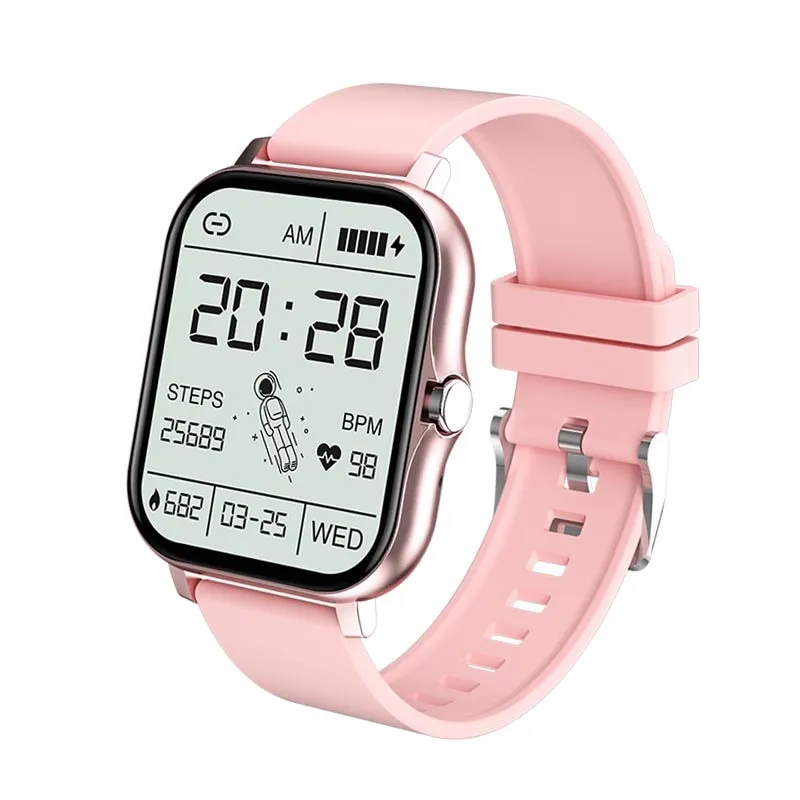 Frauen Smart Watch Männer Farbdisplay Full Touch Fitness Tracker Bluetooth Damen