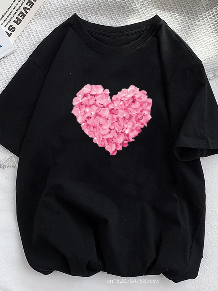 Damen Sommer Top Hipster T-Shirt Rundhals Streetwear lockeres Damentop