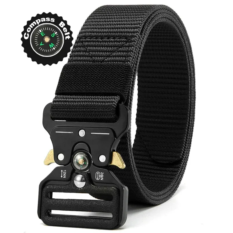 Herren Gürtel Armee Militär Military Belt Nylon Taktische Schnalle