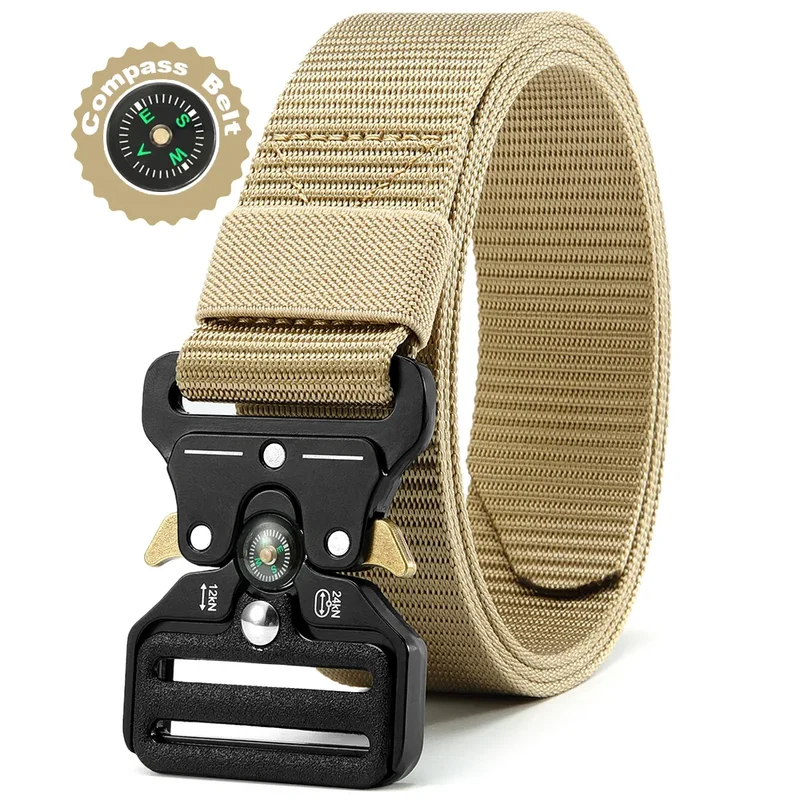 Herren Gürtel Armee Militär Military Belt Nylon Taktische Schnalle
