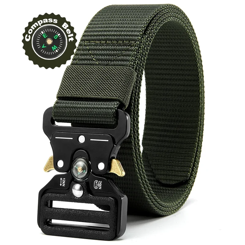 Herren Gürtel Armee Militär Military Belt Nylon Taktische Schnalle