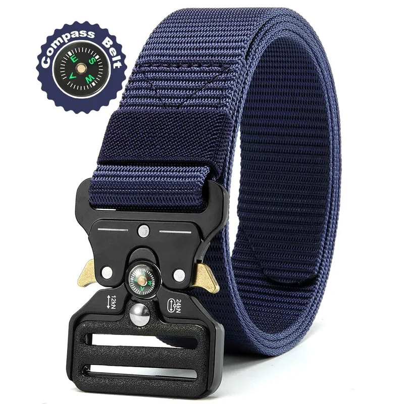Herren Gürtel Armee Militär Military Belt Nylon Taktische Schnalle