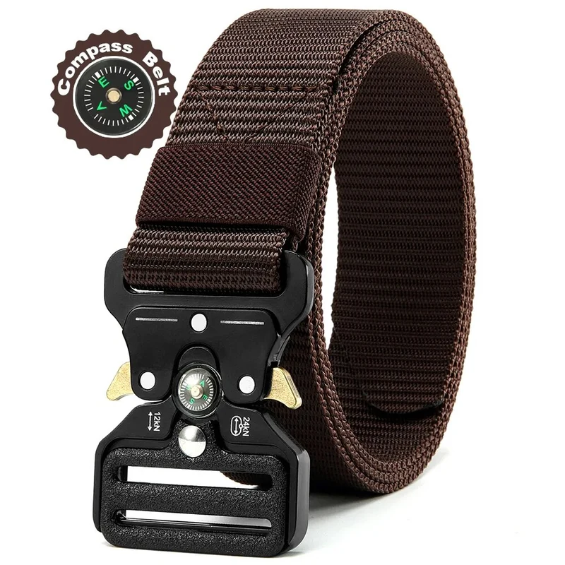 Herren Gürtel Armee Militär Military Belt Nylon Taktische Schnalle