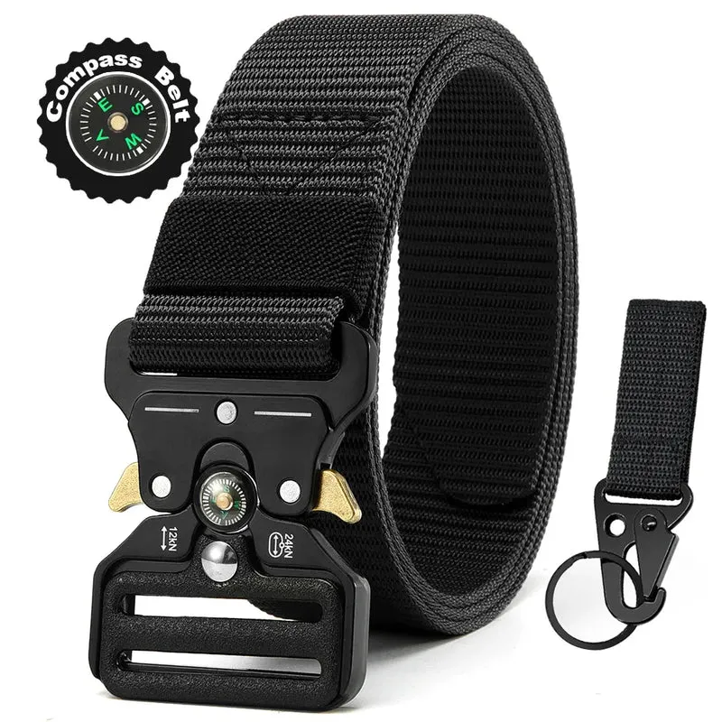 Herren Gürtel Armee Militär Military Belt Nylon Taktische Schnalle