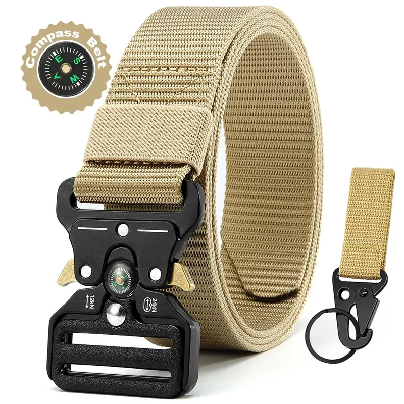 Herren Gürtel Armee Militär Military Belt Nylon Taktische Schnalle