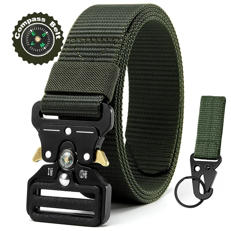 Herren Gürtel Armee Militär Military Belt Nylon Taktische Schnalle