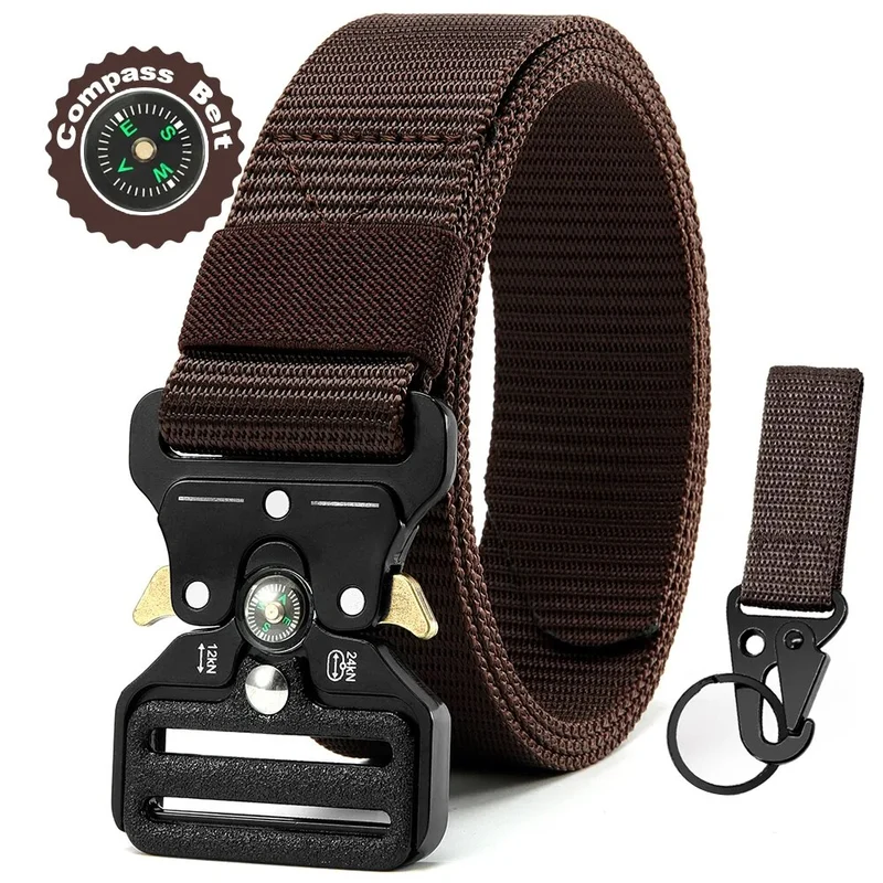 Herren Gürtel Armee Militär Military Belt Nylon Taktische Schnalle