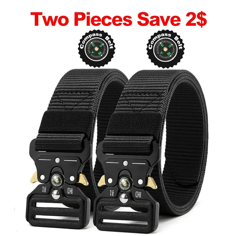 Herren Gürtel Armee Militär Military Belt Nylon Taktische Schnalle
