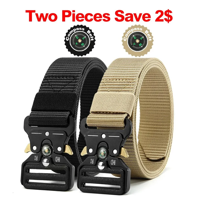 Herren Gürtel Armee Militär Military Belt Nylon Taktische Schnalle
