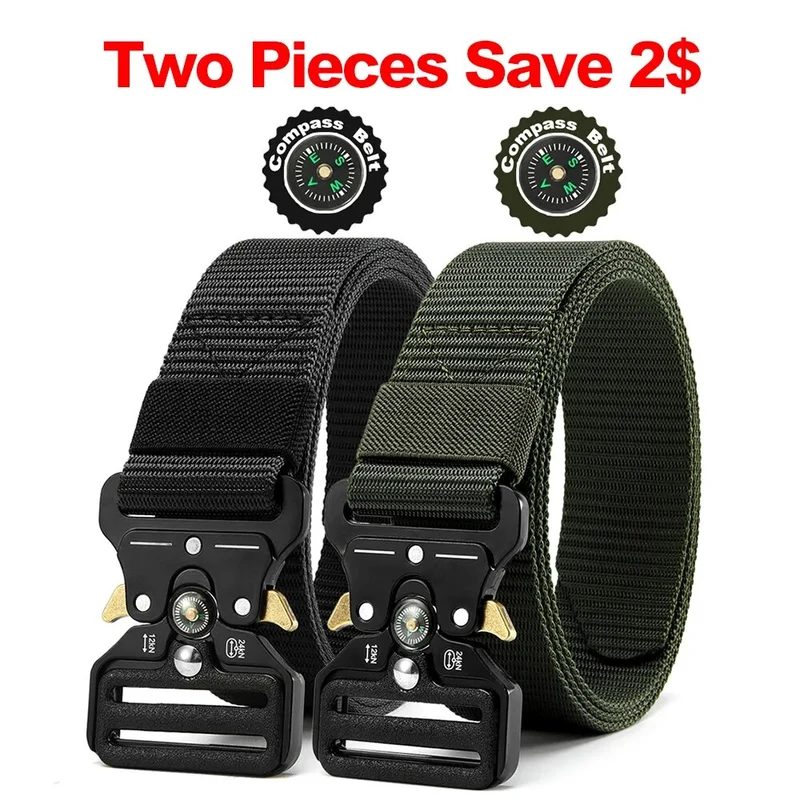 Herren Gürtel Armee Militär Military Belt Nylon Taktische Schnalle