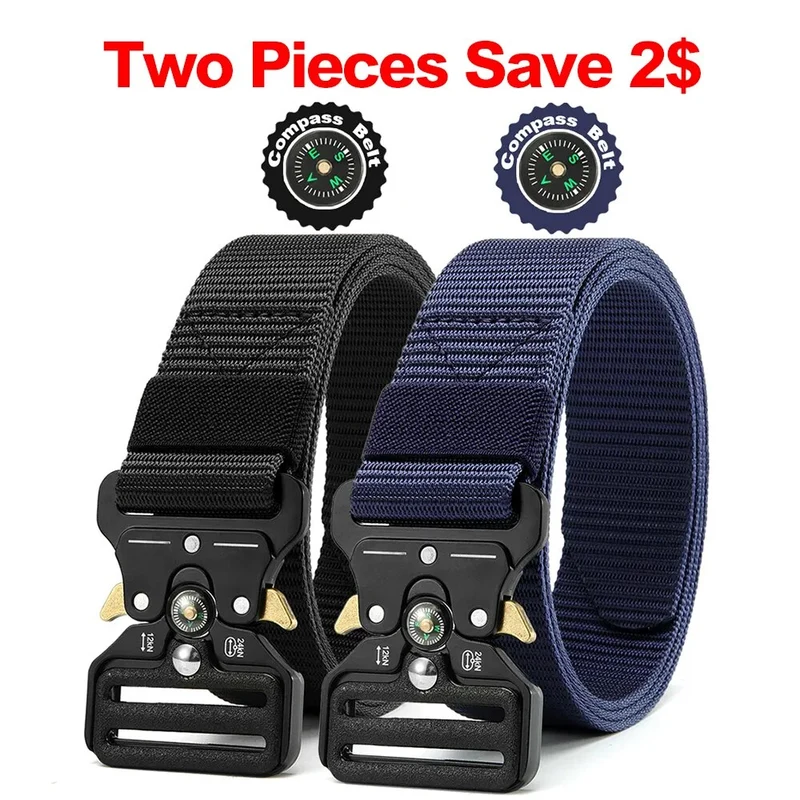 Herren Gürtel Armee Militär Military Belt Nylon Taktische Schnalle