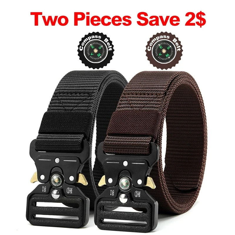 Herren Gürtel Armee Militär Military Belt Nylon Taktische Schnalle