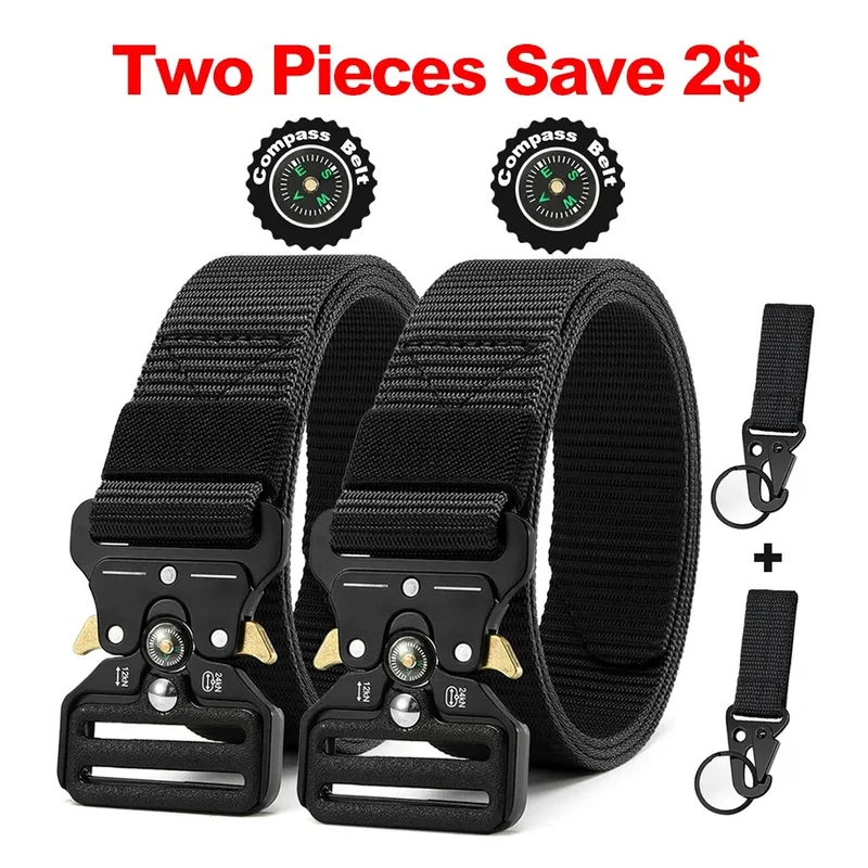 Herren Gürtel Armee Militär Military Belt Nylon Taktische Schnalle