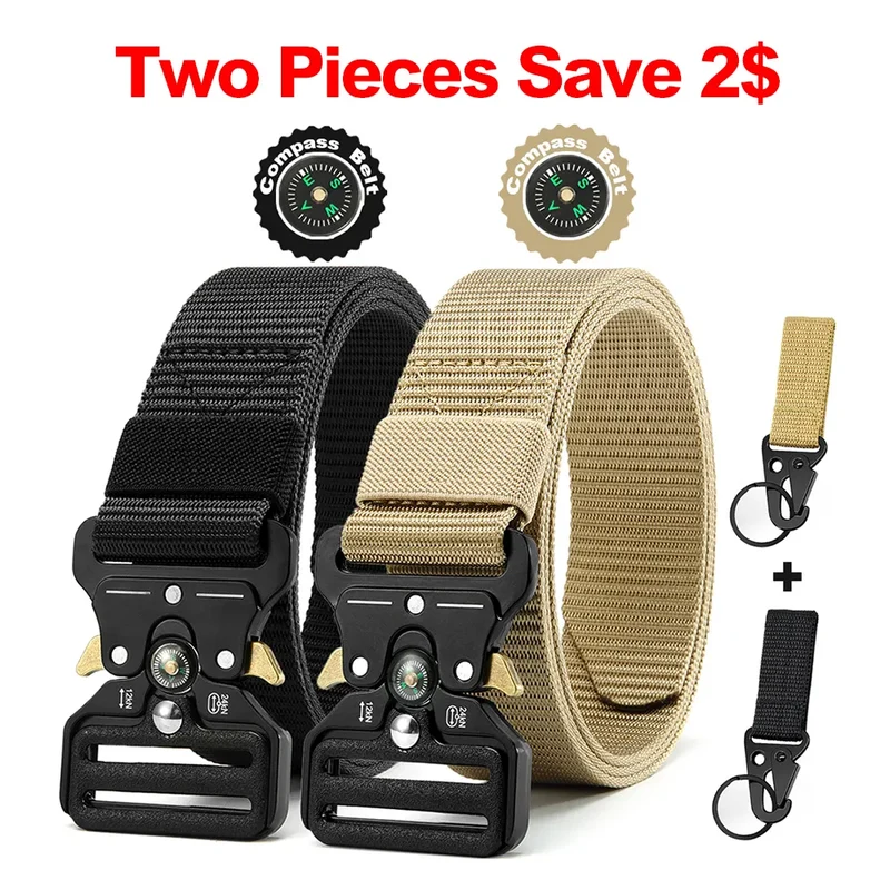 Herren Gürtel Armee Militär Military Belt Nylon Taktische Schnalle