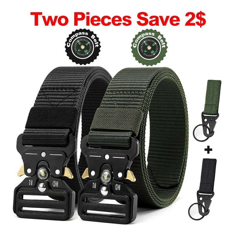 Herren Gürtel Armee Militär Military Belt Nylon Taktische Schnalle