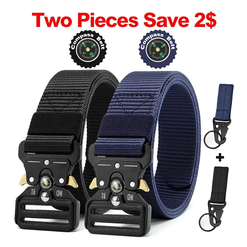 Herren Gürtel Armee Militär Military Belt Nylon Taktische Schnalle