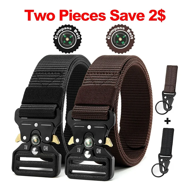 Herren Gürtel Armee Militär Military Belt Nylon Taktische Schnalle