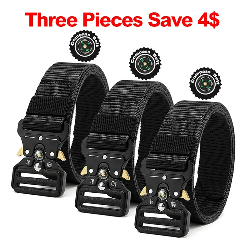 Herren Gürtel Armee Militär Military Belt Nylon Taktische Schnalle