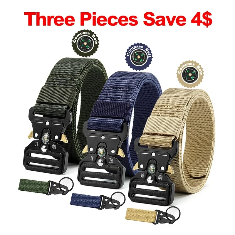 Herren Gürtel Armee Militär Military Belt Nylon Taktische Schnalle
