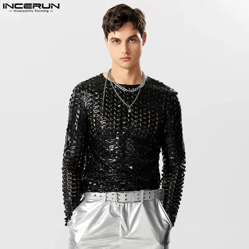 Fetisch Fashion Männer Sexy Bodysuits Herren Body Shirts Hemd Transparent Club