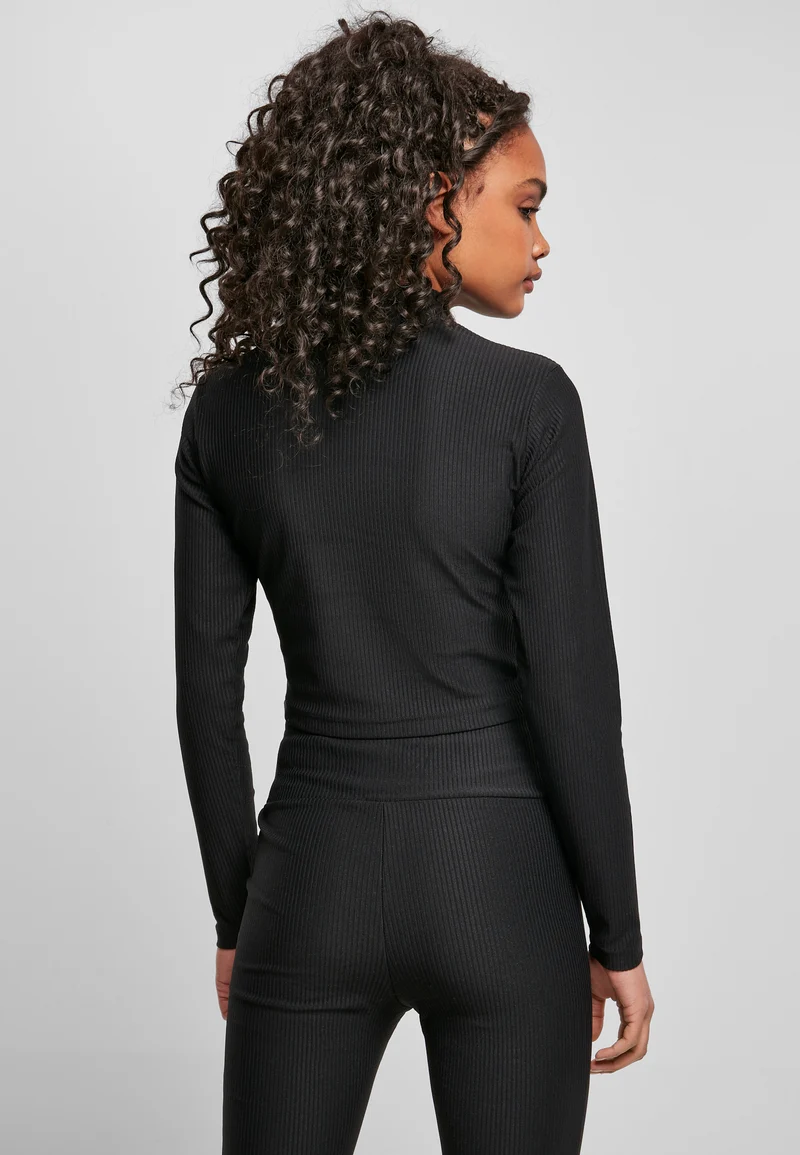 SBL Starter Cropped Stretch Rib Turtleneck Longsleeve