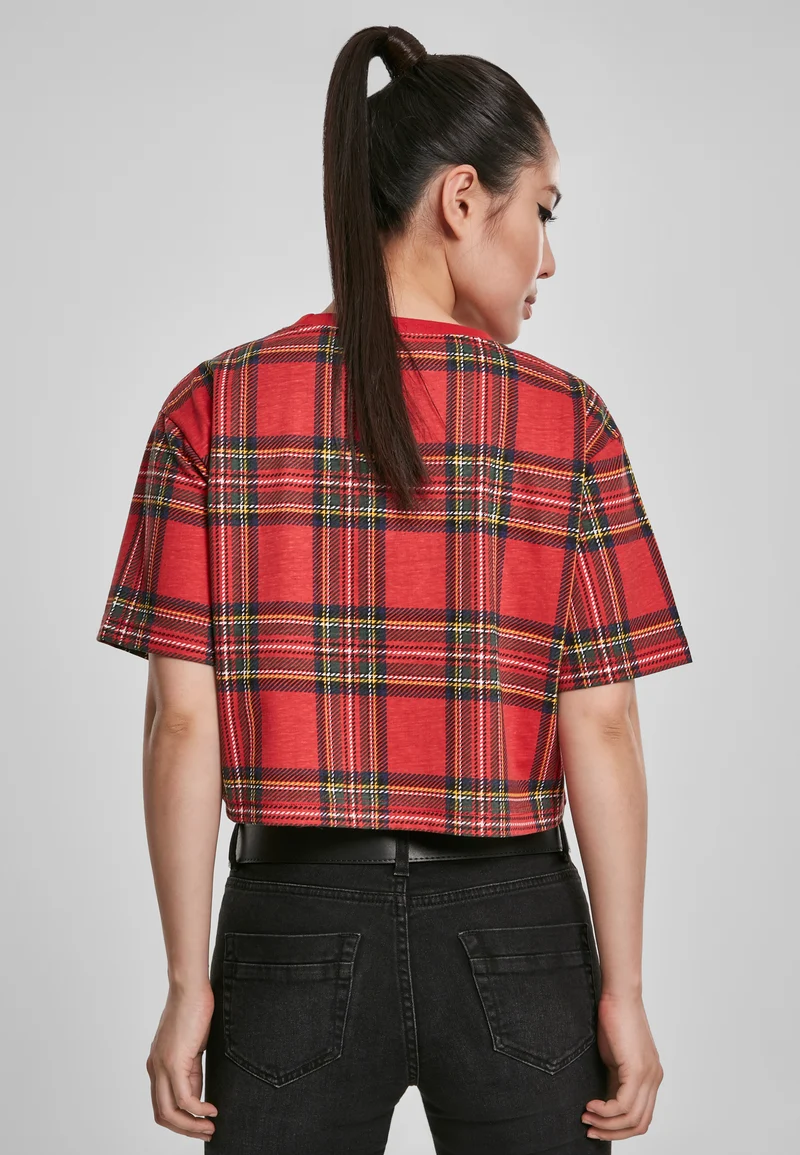 UC AOP Tartan Short Oversized Tee