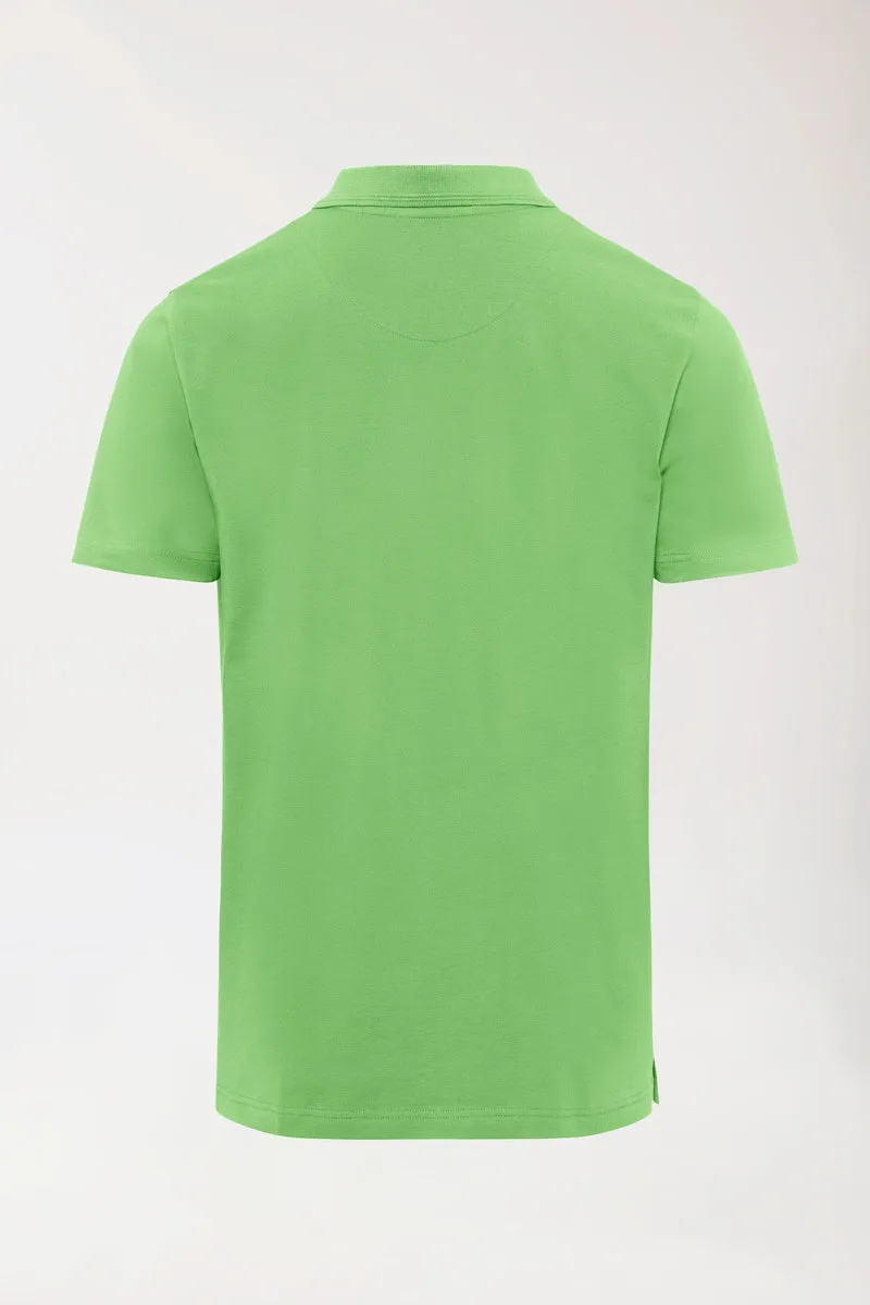 COMFY FLEX Stretch Shirt Herren - Polokragen apfelgrün