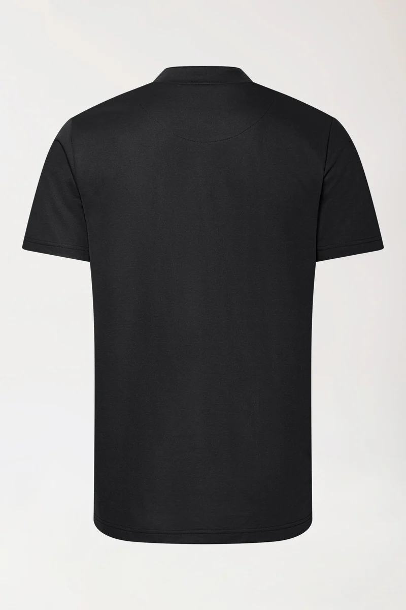 COMFY FLEX Stretch Shirt Herren - Stehkragen schwarz