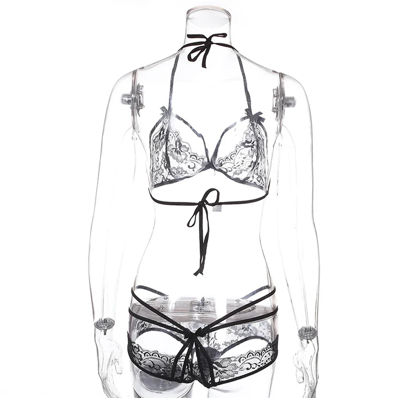 Damen Bikini BH Set Tanga Höschen Sexy Schlüpfer Slip Dessous Unterwäsche