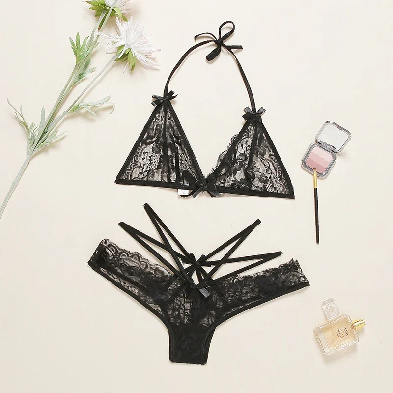 Damen Bikini BH Set Tanga Höschen Sexy Schlüpfer Slip Dessous Unterwäsche