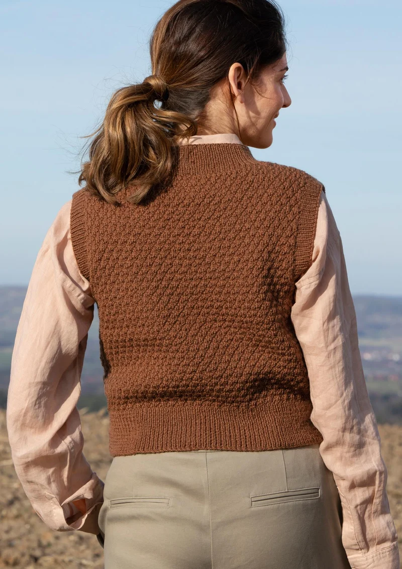 Pullover Rautenrelief