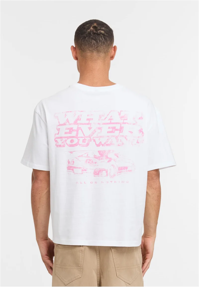 MT What Ever Car Cropped Oversize Tee