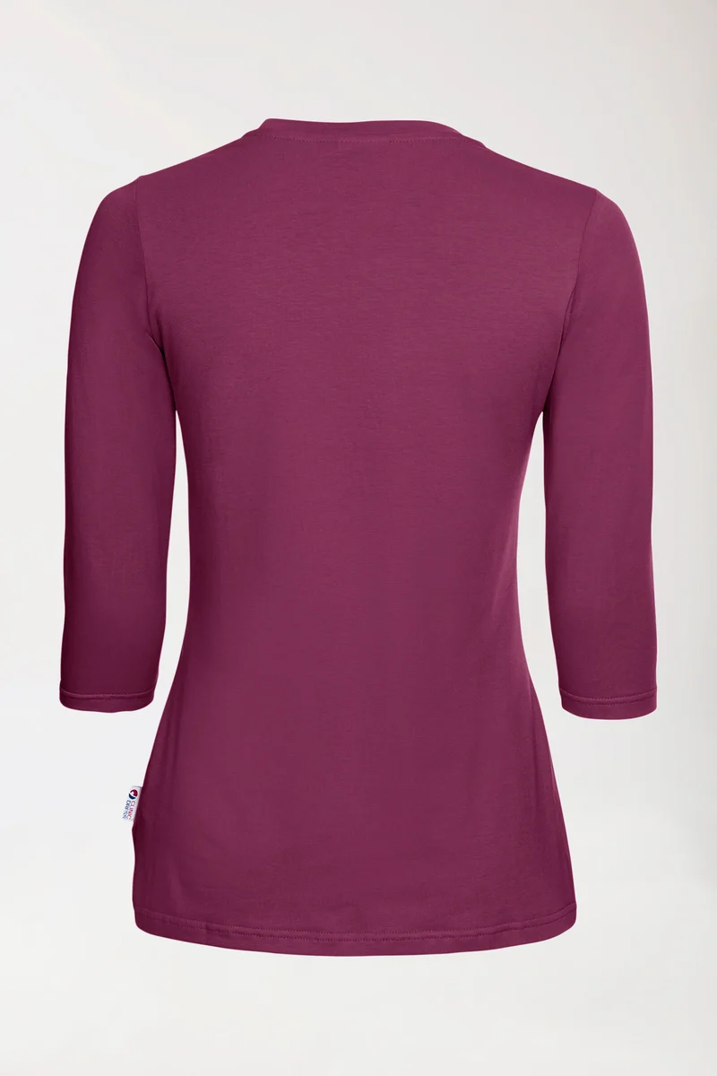 CORE Shirt Damen - 3/4 Arm berry