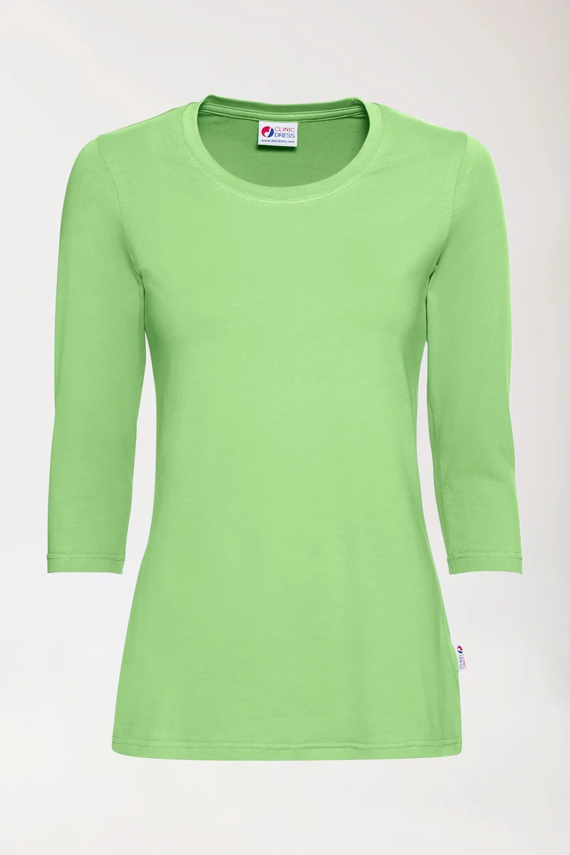 CORE Shirt Damen - 3/4 Arm apfelgrün