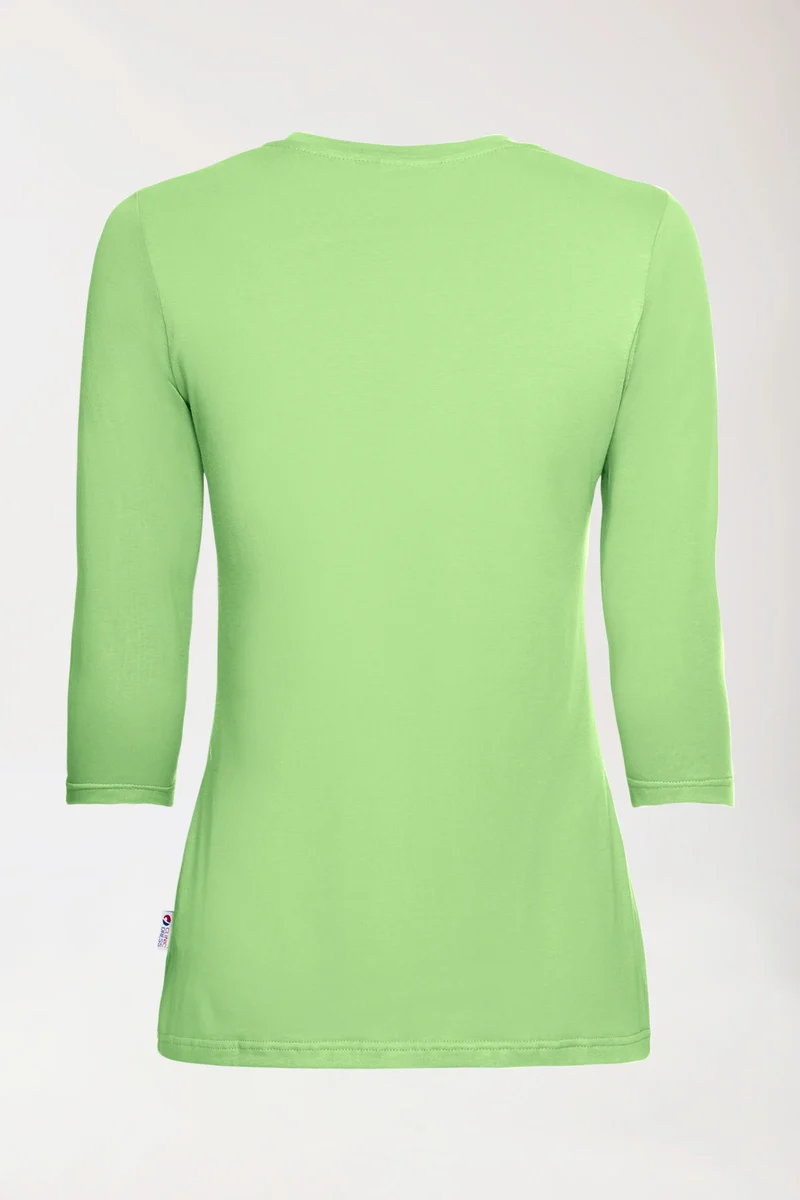 CORE Shirt Damen - 3/4 Arm apfelgrün