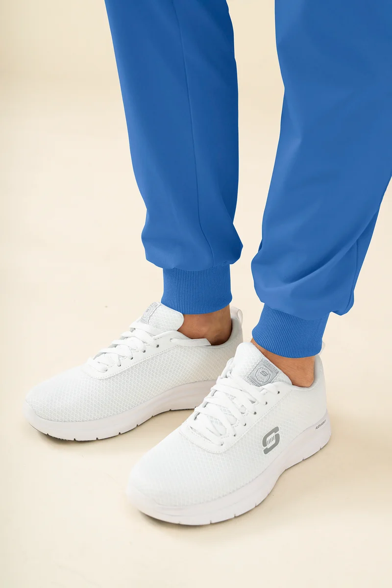 KAERE Hose Herren - Saumbündchen mit Beintaschen blau