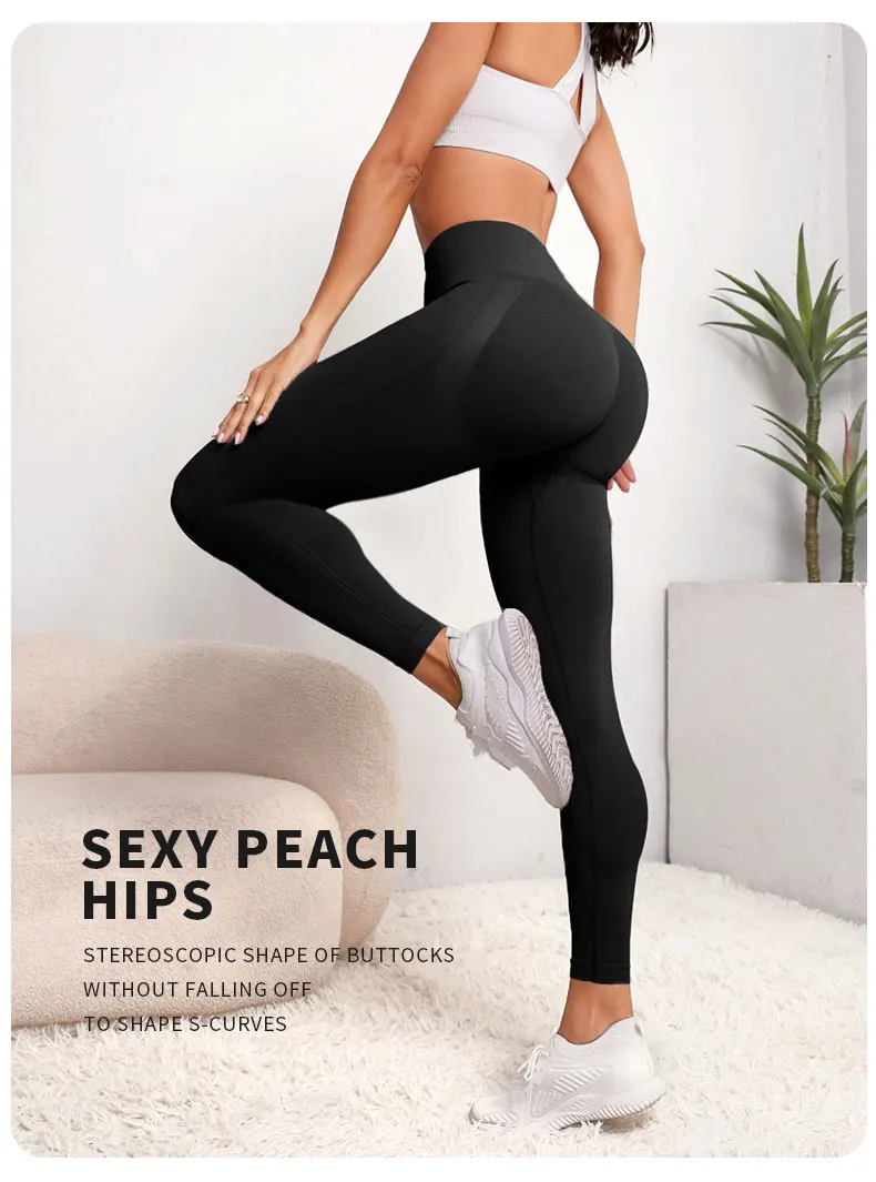 Leggins Donna Push up Vita Alta Pantaloni Sportivi Fitness Yoga Palestra Tuta