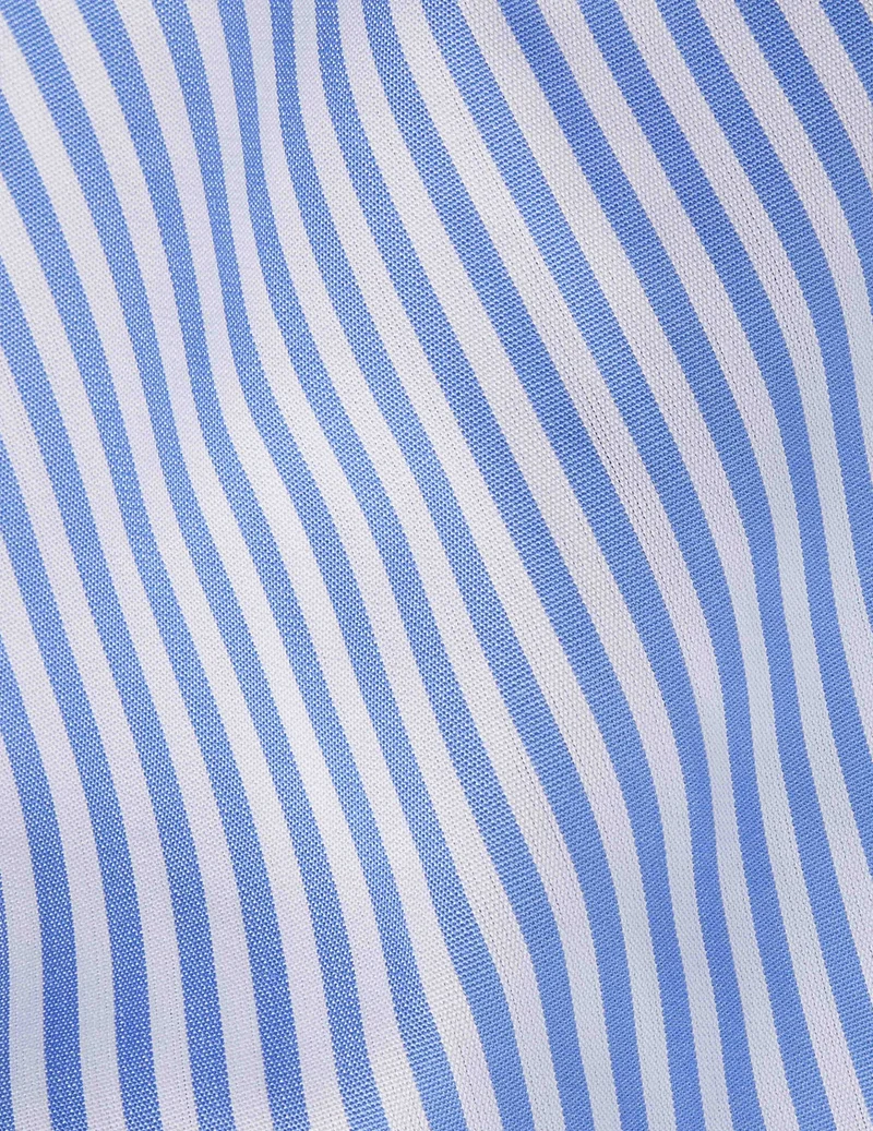 Chemise Semi-ajustée rayée bleue