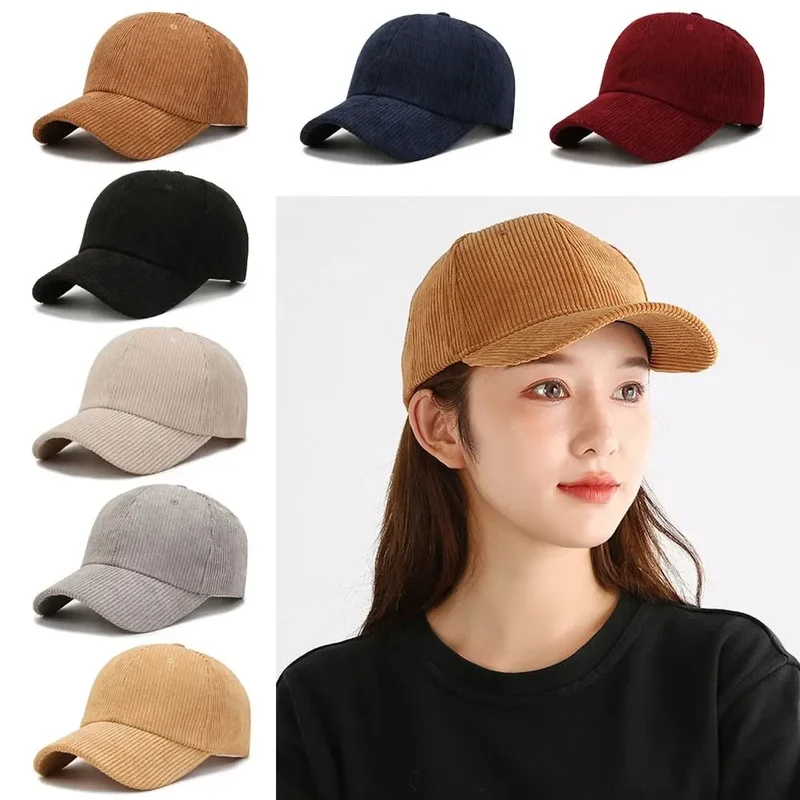 Basecap Baseball Cap Cord Look Mütze Kappe Männer Frauen Cappy Schirmmützen Hut