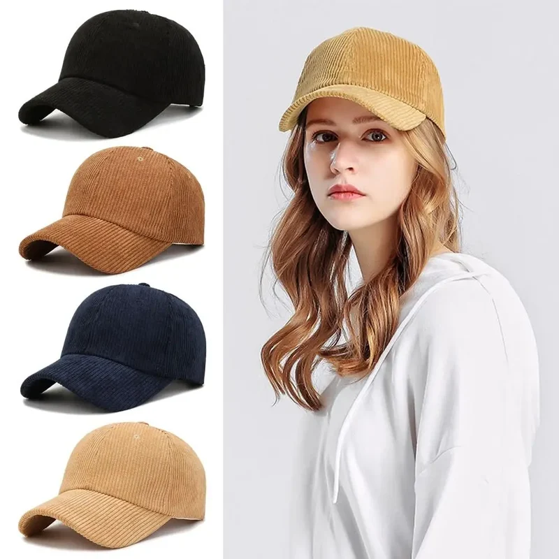 Basecap Baseball Cap Cord Look Mütze Kappe Männer Frauen Cappy Schirmmützen Hut