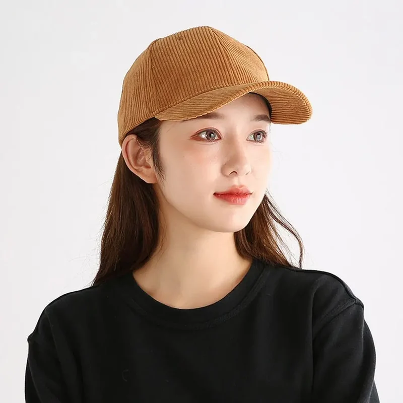 Basecap Baseball Cap Cord Look Mütze Kappe Männer Frauen Cappy Schirmmützen Hut