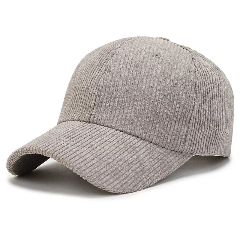 Basecap Baseball Cap Cord Look Mütze Kappe Männer Frauen Cappy Schirmmützen